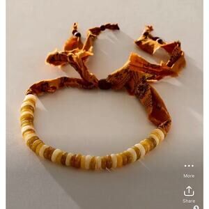 Free People NWT beaded bandana necklace